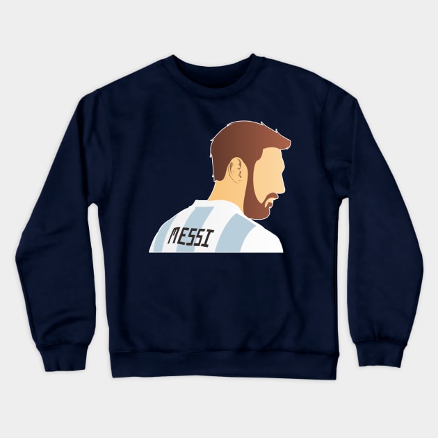 Lionel Messi vector Crewneck Sweatshirt by Aldyz